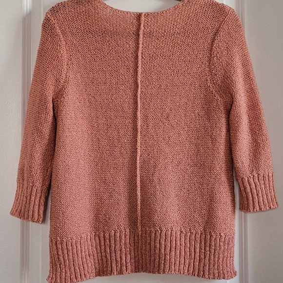 Chico's V-Neck Open Knitted Blouse Size 0(small) - Picture 3 of 7